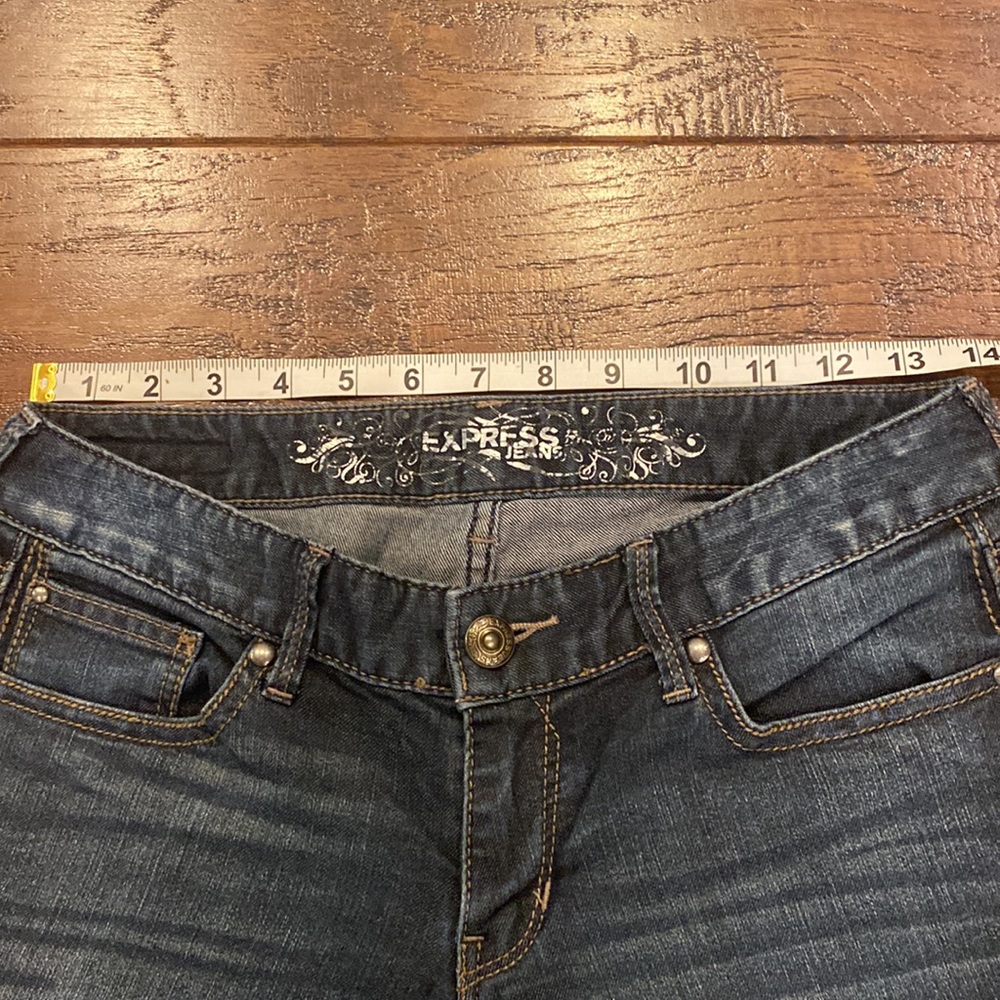 Express Barely Boot Zelda Jeans Size 0 Short - image 7